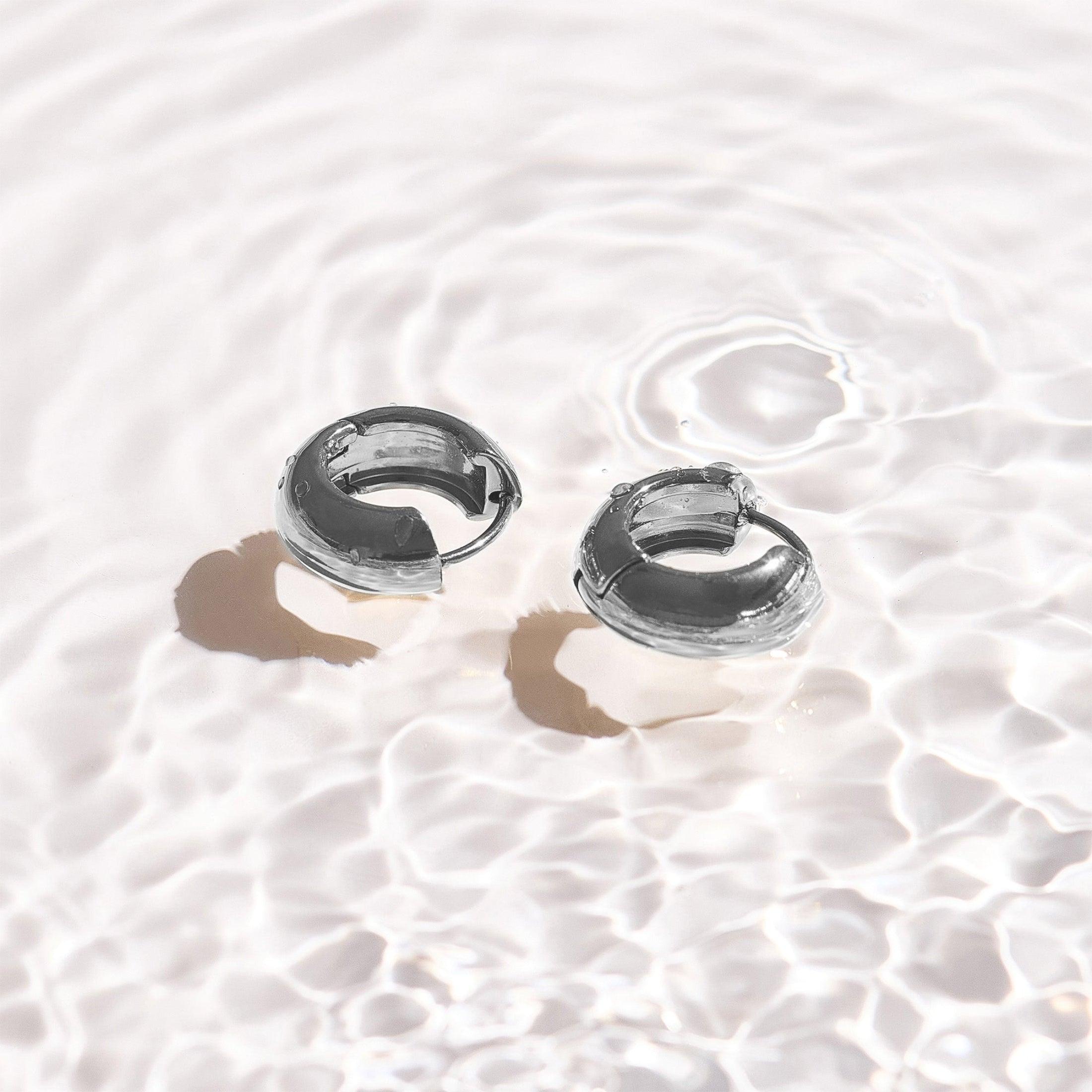 Chunky Mini Hoop Earrings