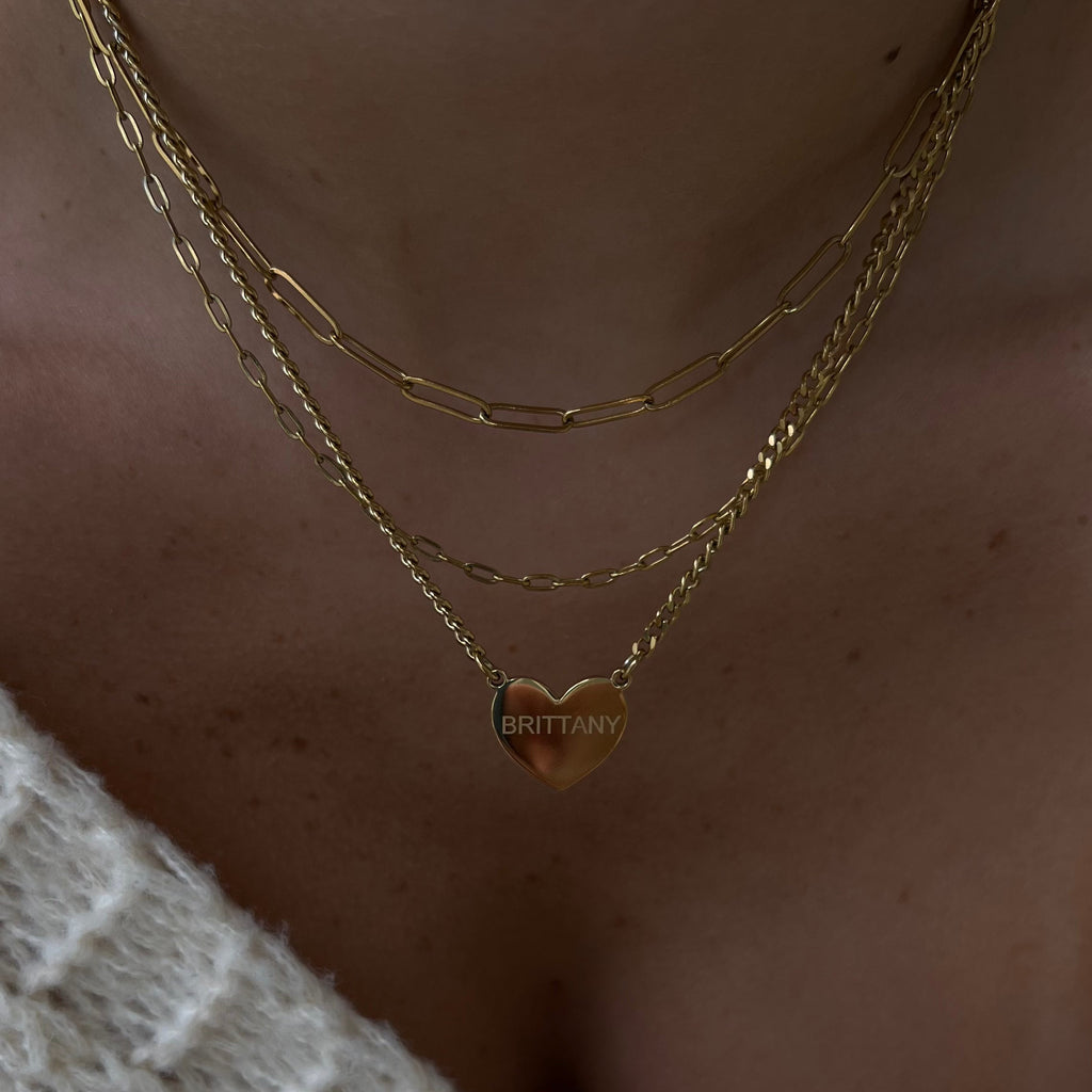 Custom/Personalized Heart Necklace - EVRYJEWELS