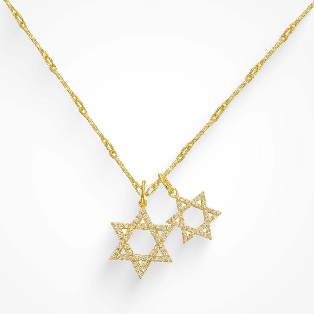 Double Star Necklace - AQeCom