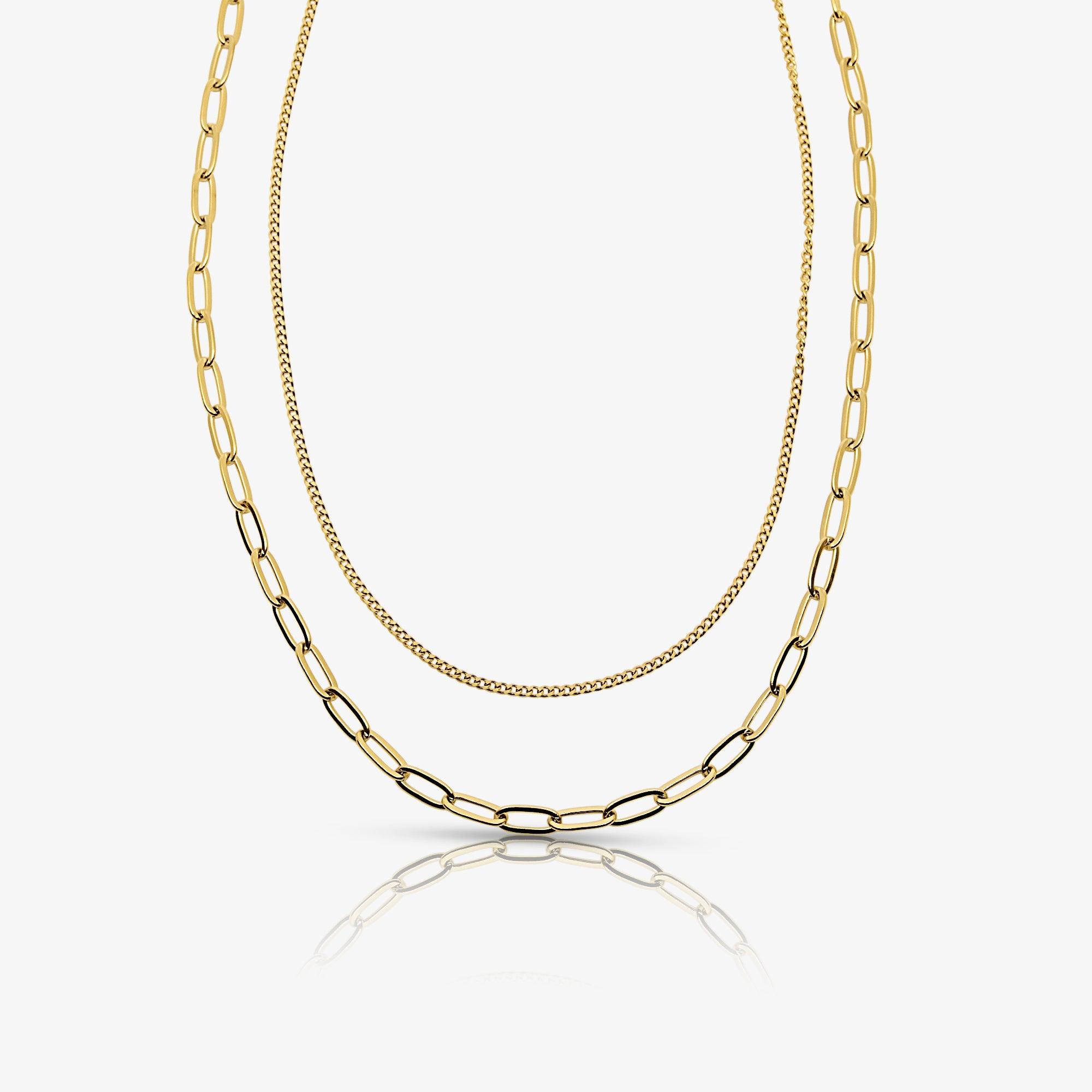 Perfect Pair Double Layered Necklace - AQeCom