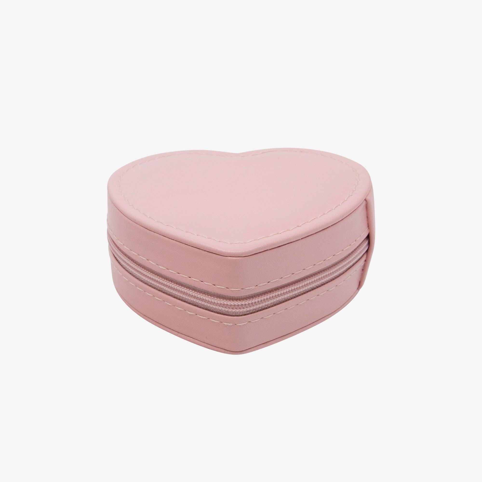 Heart-Shaped Travel Jewelry Case - AQeCom